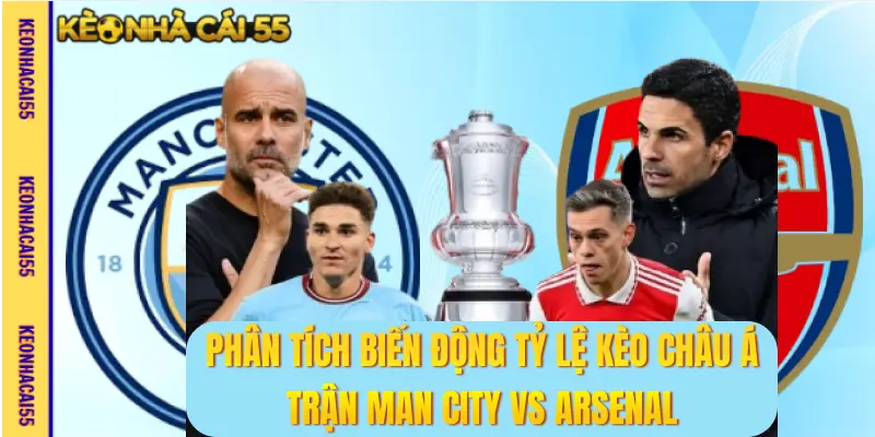 Phân tích biến động tỷ lệ kèo châu Á trận Man City vs Arsenal